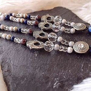 A set of 2 handmade barefoot sandal anklet toe ring